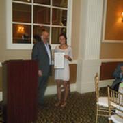 William McCulloch, Sec/Treas, Board of Supervisors, Warminster Township - Presenting Proclamation to Award Winner