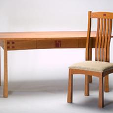 Cherry Dining Table with Chair - Cherry Dining Table with Chair