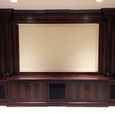 Macassar Ebony wall unit