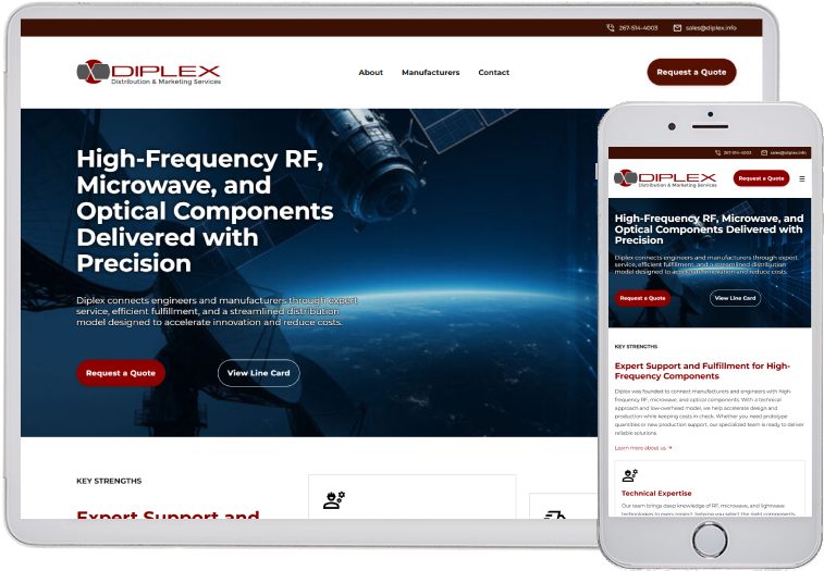 Diplex website screenshot